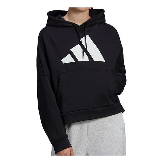 (WMNS) adidas Sports Stylish Hoodie Black FS2451