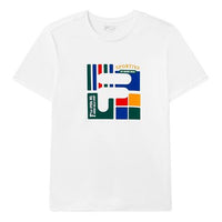 FILA Logo Printing Sports Round Neck Short Sleeve White F51M118156F-WT