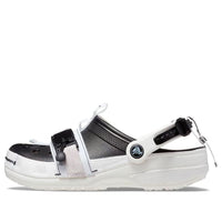 Crocs Classic Zip Tie Buckle Clogs 'Black White' 208127-066