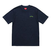Supreme SS18 Mesh Arc Logo Tee Navy Logo Tee SUP-SS18-140