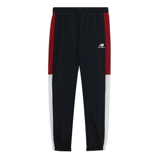 New Balance Relaxed Color Block Jogger Asia Sizing 'Black White Red' NTA33011-BUR