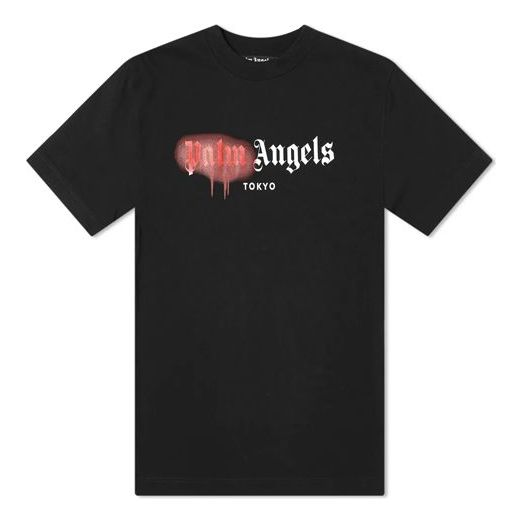 PALM ANGELS Tokyo Sprayed Logo Tee Logo Tee PMAA001S204130591020