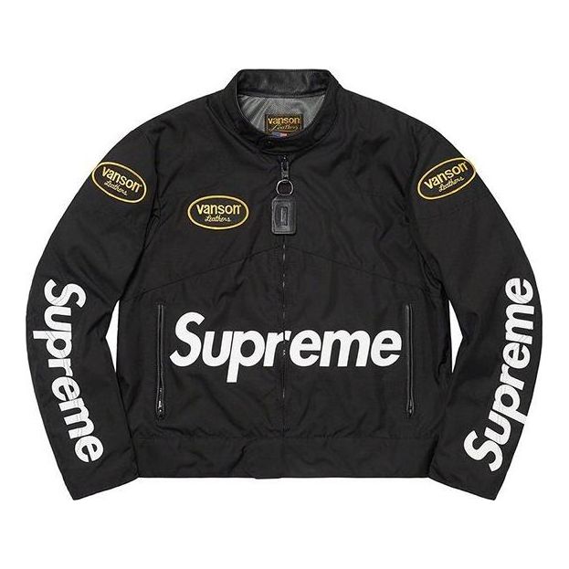 Supreme x Vanson Leathers Cordura Jacket 'Black White' SUP-SS21-720
