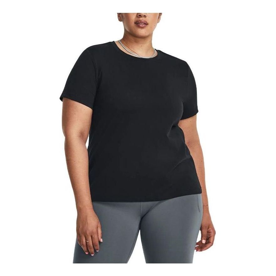 (WMNS) Under Armour Meridian Short Sleeve T-Shirt 'Black' 1380166-001