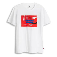 Men's Levis x FUTURA LABORATORIES Crossover Pullover Round Neck Short Sleeve White 35951-0004