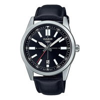 Casio Dress Pointer Display Analog Watch 'Black Silver White' MTP-VD02L-1E