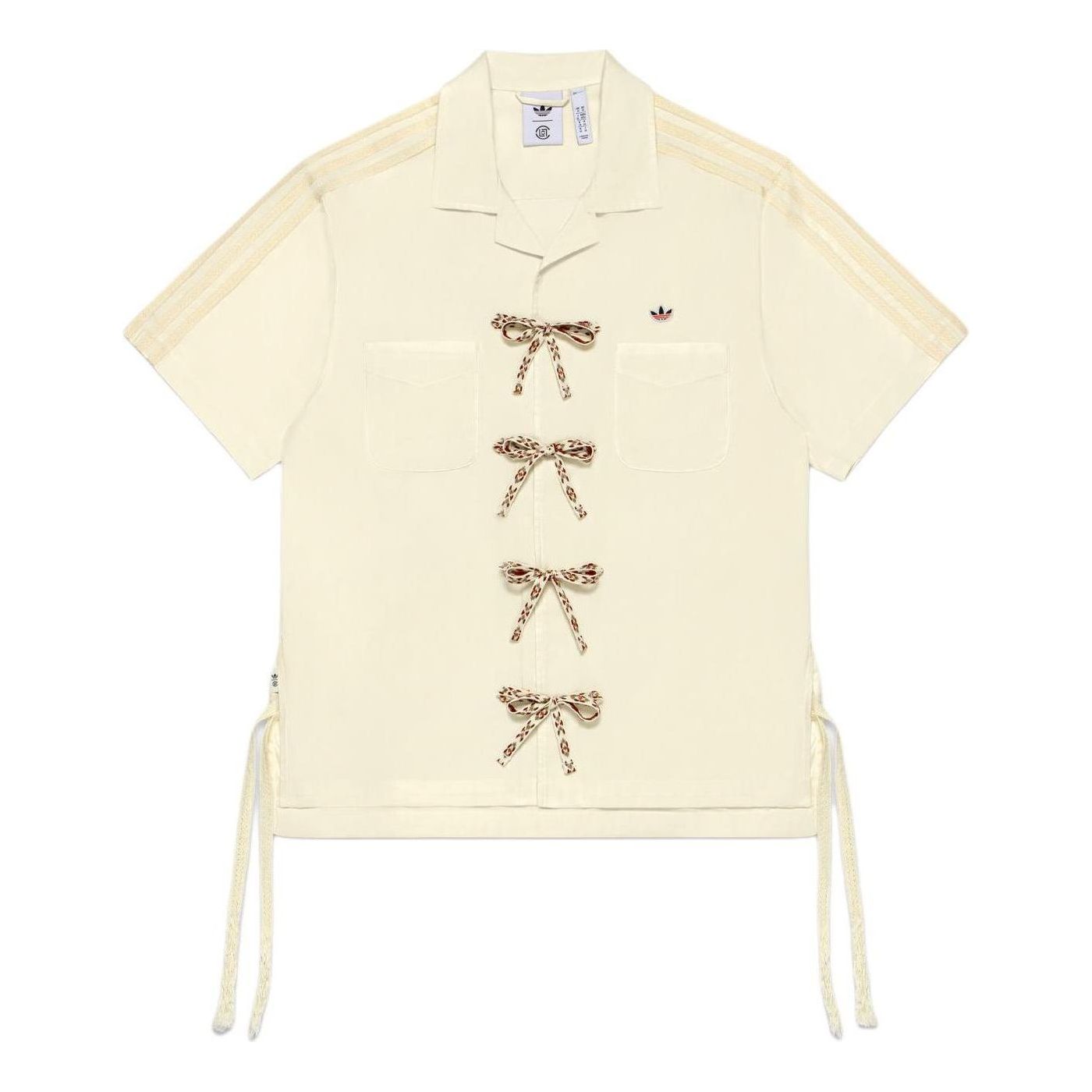 adidas x CLOT Bowling Shirt Asia Sizing 'Cream White' JP1599