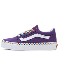 (PS) Vans Old Skool Rainbow Checkerboard 'Purple White' VN0A7Q5FAC0