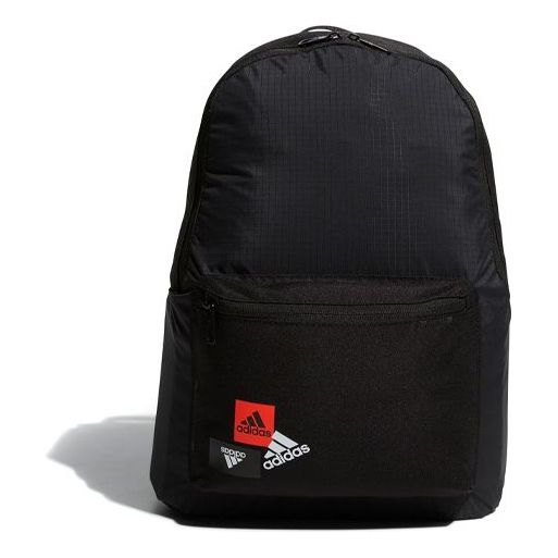 adidas CL BP BRANDING Series Minimalistic Large Capacity Logo backpack Unisex Pure Black HP1458