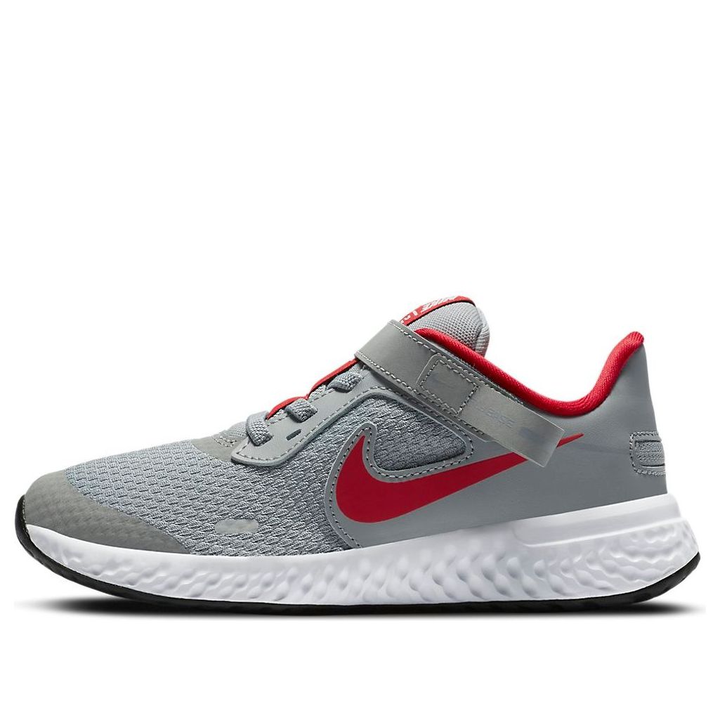(PS) Nike Revolution 5 FlyEase 'Grey Red' CQ4648-013