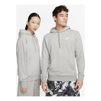 Men's Nike Solid Color Logo Printing Hooded Long Sleeves Gray CZ7858-063