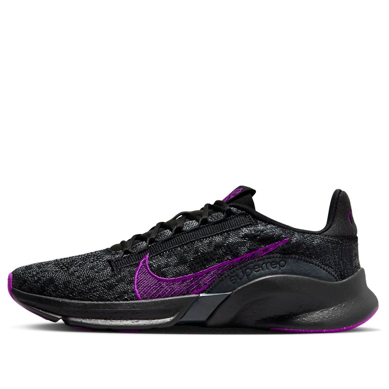 (WMNS) Nike SuperRep Go 3 Flyknit Next Nature 'Anthracit Vivid Purple' DH3393-007