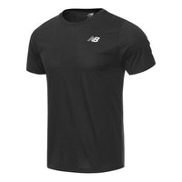 New Balance Tenacity Heather Tech T-shirt Asia Sizing 'Black' AMT11070-BK