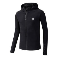 FILA Athletics hooded Knit Jacket Sports Black A11M031503F-BK