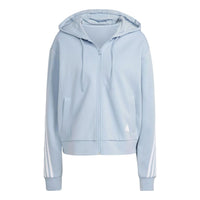 (WMNS) adidas Future Icons 3-Stripes Full-Zip Hoodie Jackets 'Blue' IL3049
