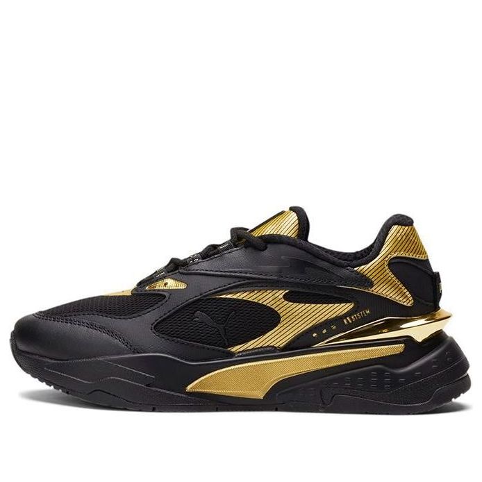 (GS) PUMA RS-Fast 'Black Gold Metal' 375413-01