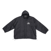 Balenciaga 3B Sports Icon Oversized Windbreaker Jacket 'Black' 698871TLO251000