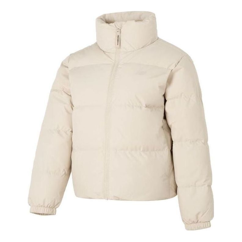 (WMNS) New Balance Classic Short Puffer Jacket Asia Sizing 'Beige' NPD4E152-LBE