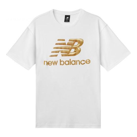 New Balance Big Logo T-shirt Asia Sizing 'White' MT03502-WT