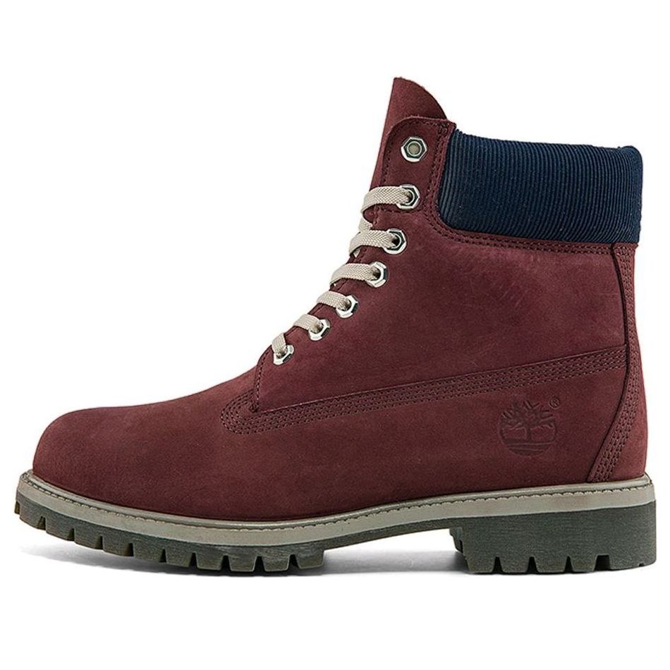 Timberland Premium 6 Inch Waterproof Boots 'Burgundy Nubuck' A2QXK