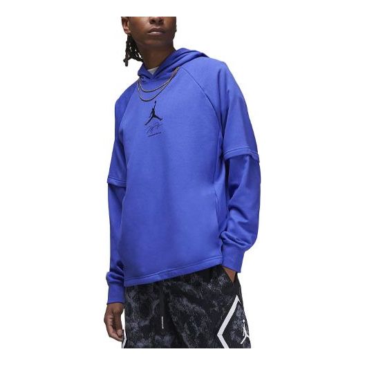 Air Jordan Dri-FIT Sport Breakfast Club Graphic Fleece Pullover Hoodie 'Lapis' DV9781-430