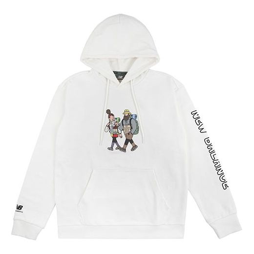 New Balance x JHl Printing Graphic Hoodie Asia Sizing 'White' NCA89043-IV