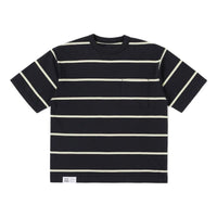 New Balance 900 Striped Short Sleeve T-Shirt Asia Sizing 'Black Multi' AMT35009-BM