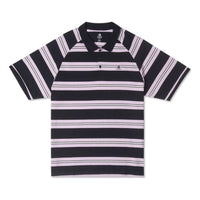 Converse Marquis Striped Short-Sleeve Polo Shirt Asia Sizing 'Black' 10026821-A01