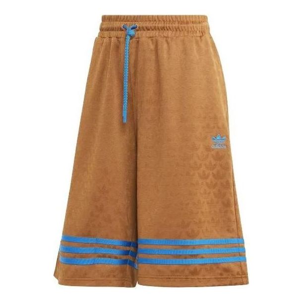 (WMNS) adidas originals Adicolor 70s BB Monogram Shorts 'Brown Desert' IK7859