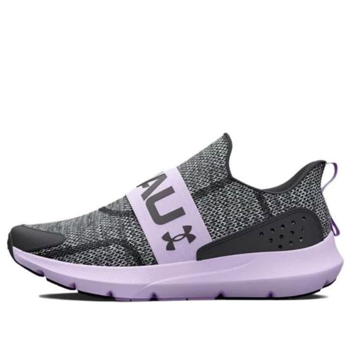 (GS) Under Armour Surge 3 Slip 'Jet Grey Nebula Purple' 3026531-102