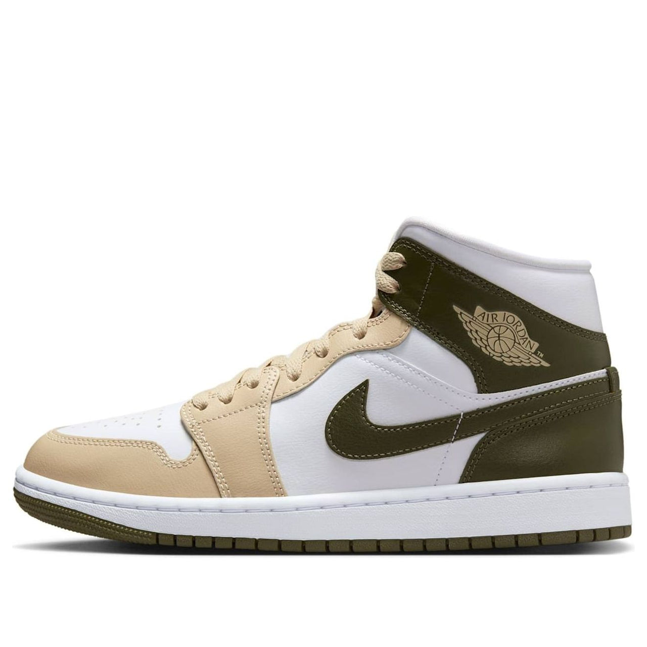 (WMNS) Air Jordan 1 Mid 'Military Drab' BQ6472-120