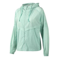 (WMNS) Skechers Hooded Sport Jacket 'Green' P223W022-01P9
