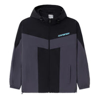 Li-Ning Sports Living Series Colorblock Hooded Jacket 'Grey Black' AFDS033-4