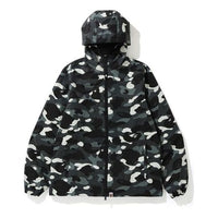 A Bathing Ape Camouflage Reflective Hooded Jacket 'Black' 1F70-141-007