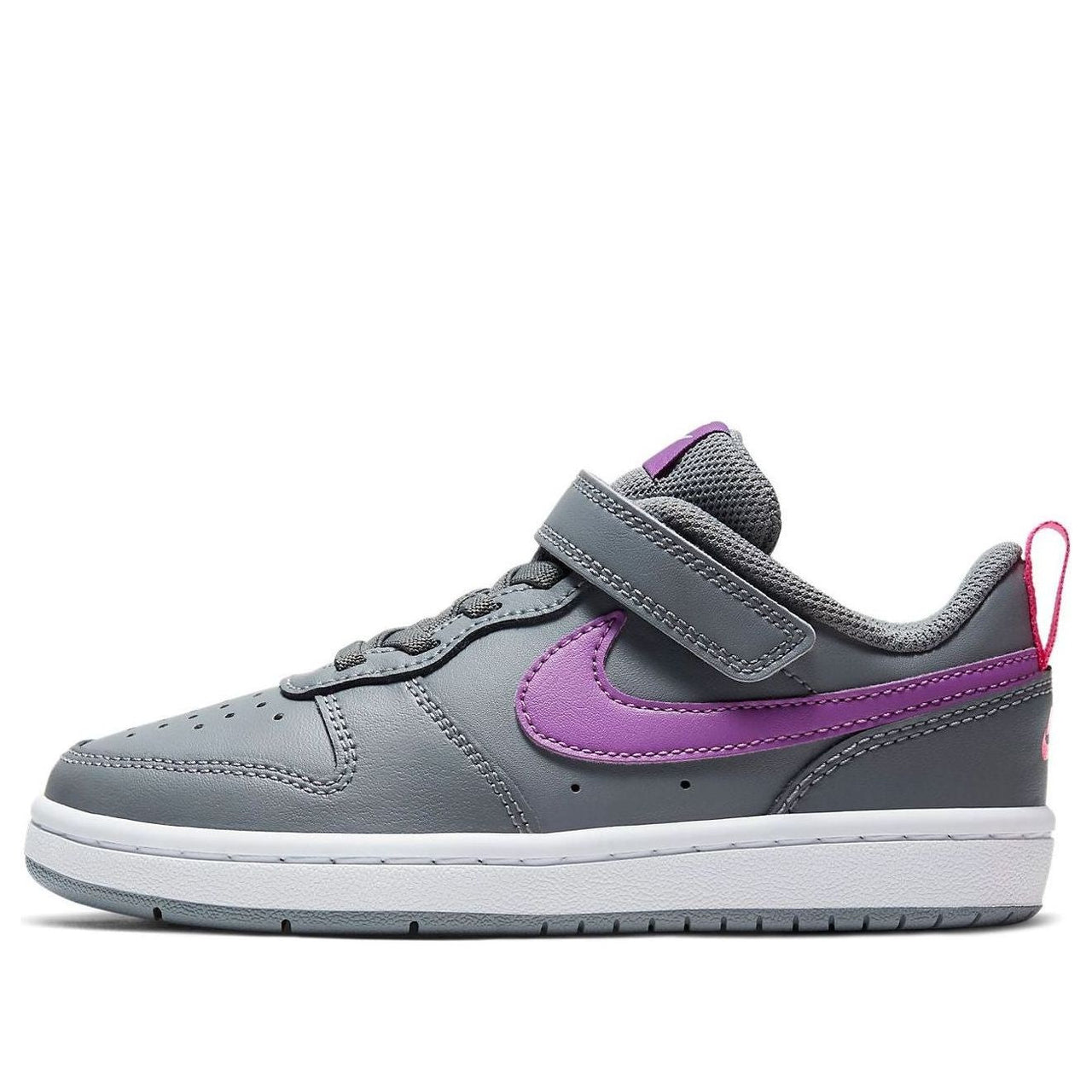 (PS) Nike Court Borough Low 2 'Grey Purple' BQ5451-006