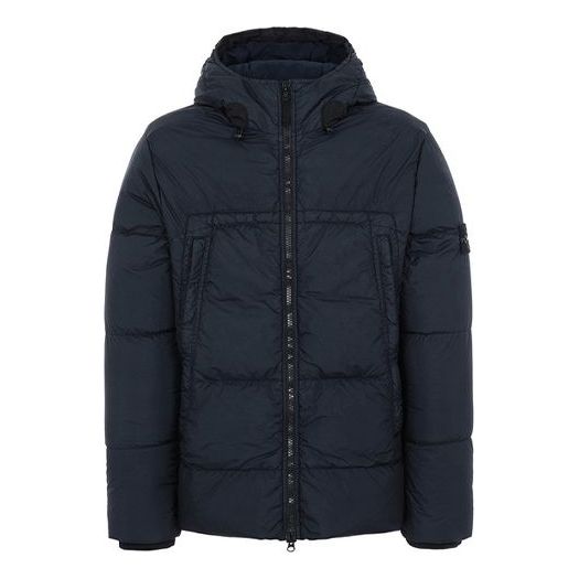 Men's STONE ISLAND Sleeve Hooded Jacket Blue 731540723-V0020
