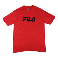 FILA Logo Printing Sports Round Neck Short Sleeve Red FM181783-622
