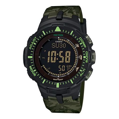 CASIO Waterproof Sports Mens Black Digital PRG-300CM-3