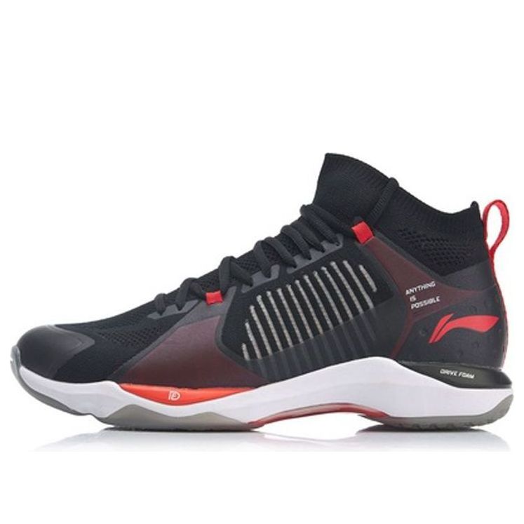 (WMNS) Li-Ning Dagger 2.0 Mid 'Black Red' AYAP011-4