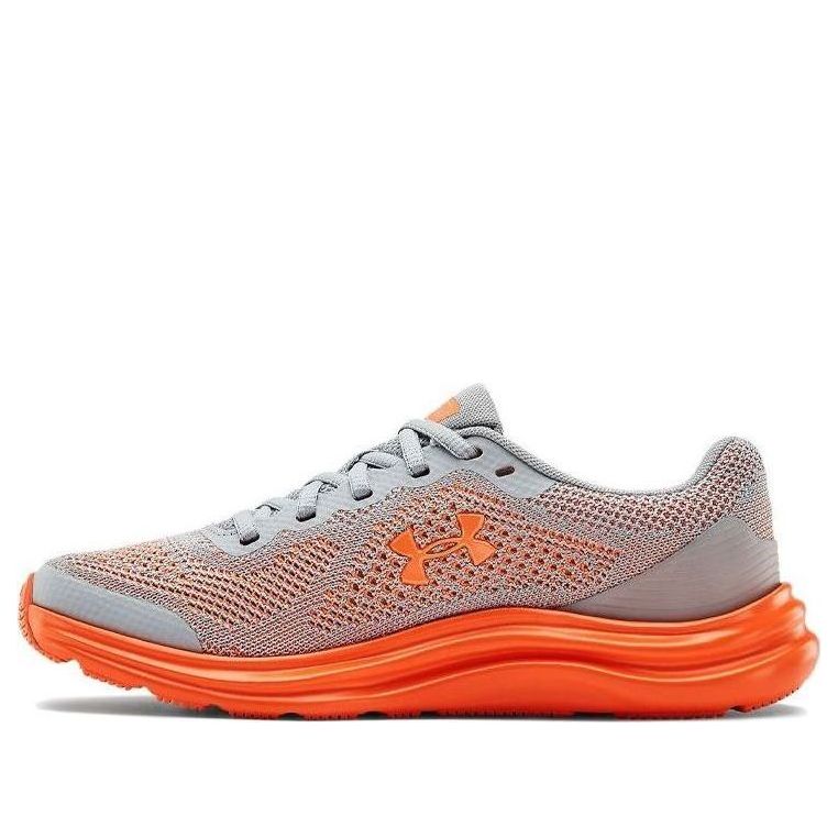 (GS) Under Armour Liquify Sports Shoes Gray/Orange 3022875-101