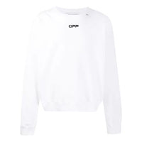 Men's Off-White Round Neck Pullover Long Sleeves White OMBA035R20E300040110
