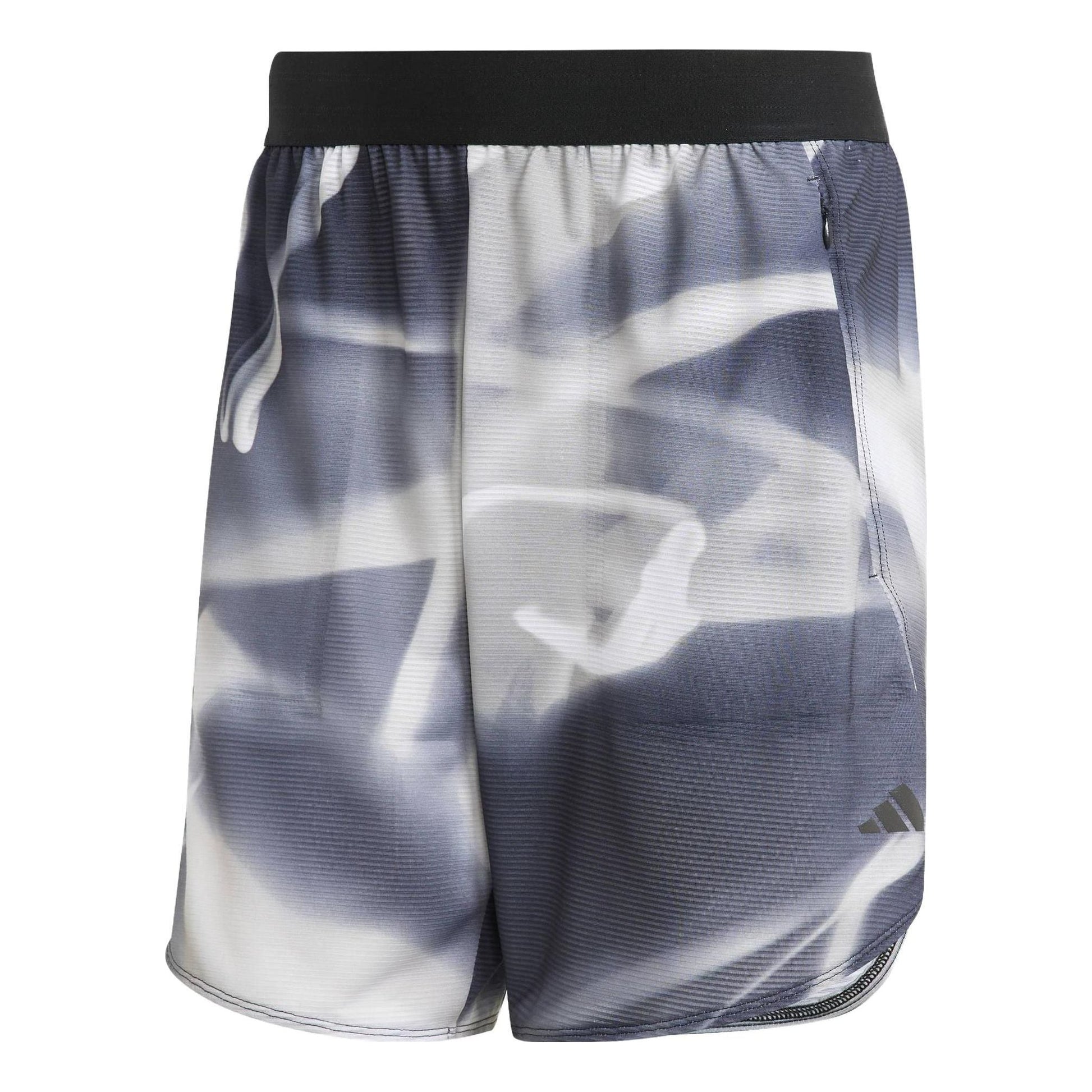 adidas Designed For Training HEAT.RDY HIIT Allover Print Training Shorts 'Sliver Black' IC2039
