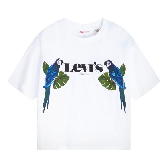 Levis x FARM Rio Crossover Alphabet Printing Short Sleeve White 87156-0001