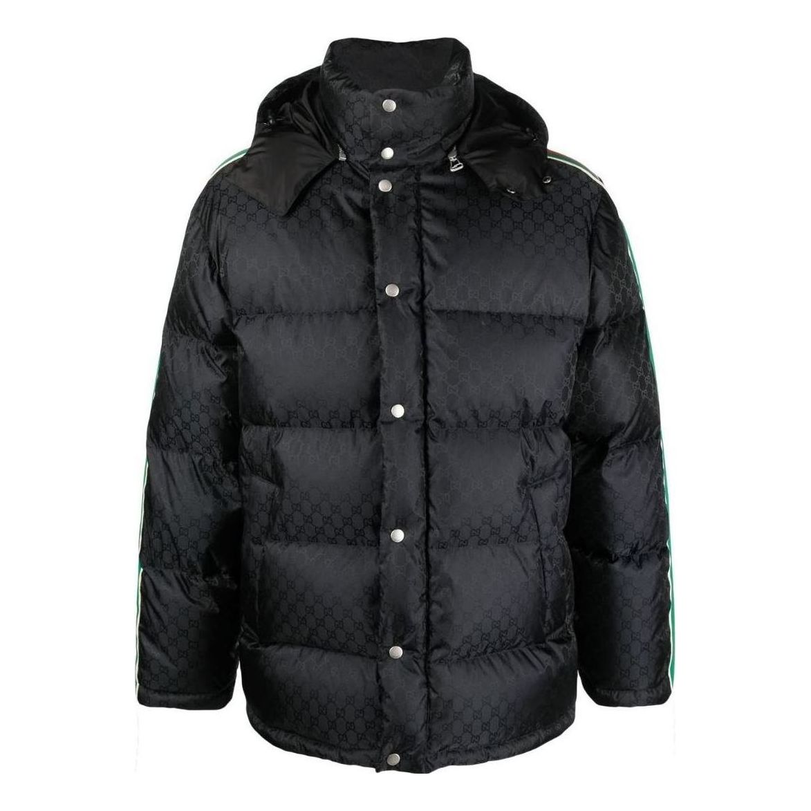 Gucci GG Nylon Jacquard Jacket With Web 'Black' 715519-Z8A50-1043