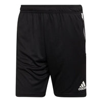 Men's adidas Contrasting Colors Stripe Straight Sports Shorts Black H21259