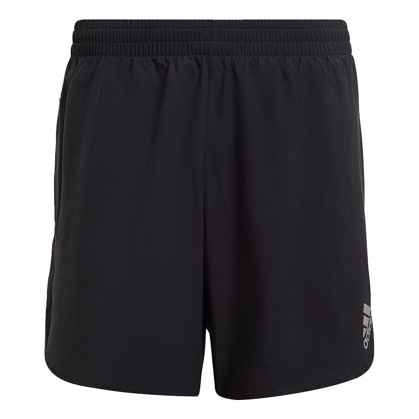 adidas P.Blue Short M Reflective Logo Running Sports Lacing Shorts Black GN5706