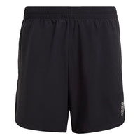 adidas P.Blue Short M Reflective Logo Running Sports Lacing Shorts Black GN5706