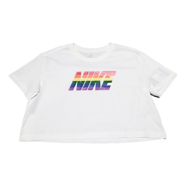 (WMNS) Nike SS20 Beture Logo Printing White CW9981-100