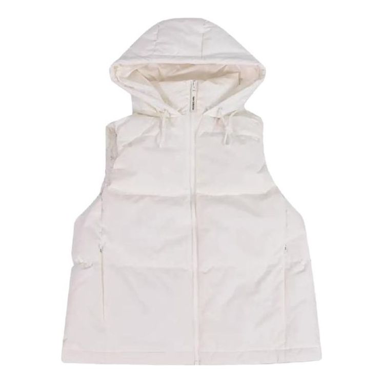 (WMNS) New Balance Hooded Vest Asia Sizing 'White' NJD44252-WT