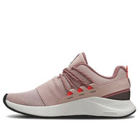 (WMNS) Under Armour Charged Breathe Running Shoes Pink/Red 3024057-600